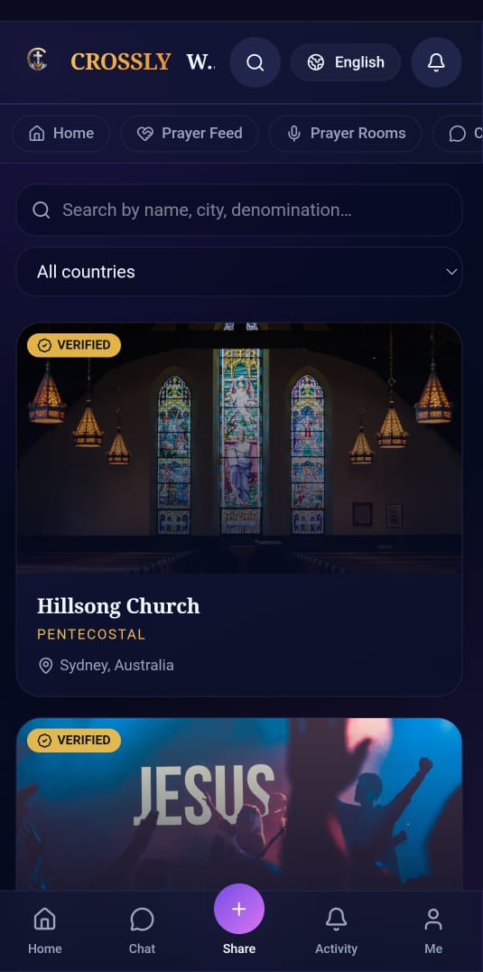 Community screen